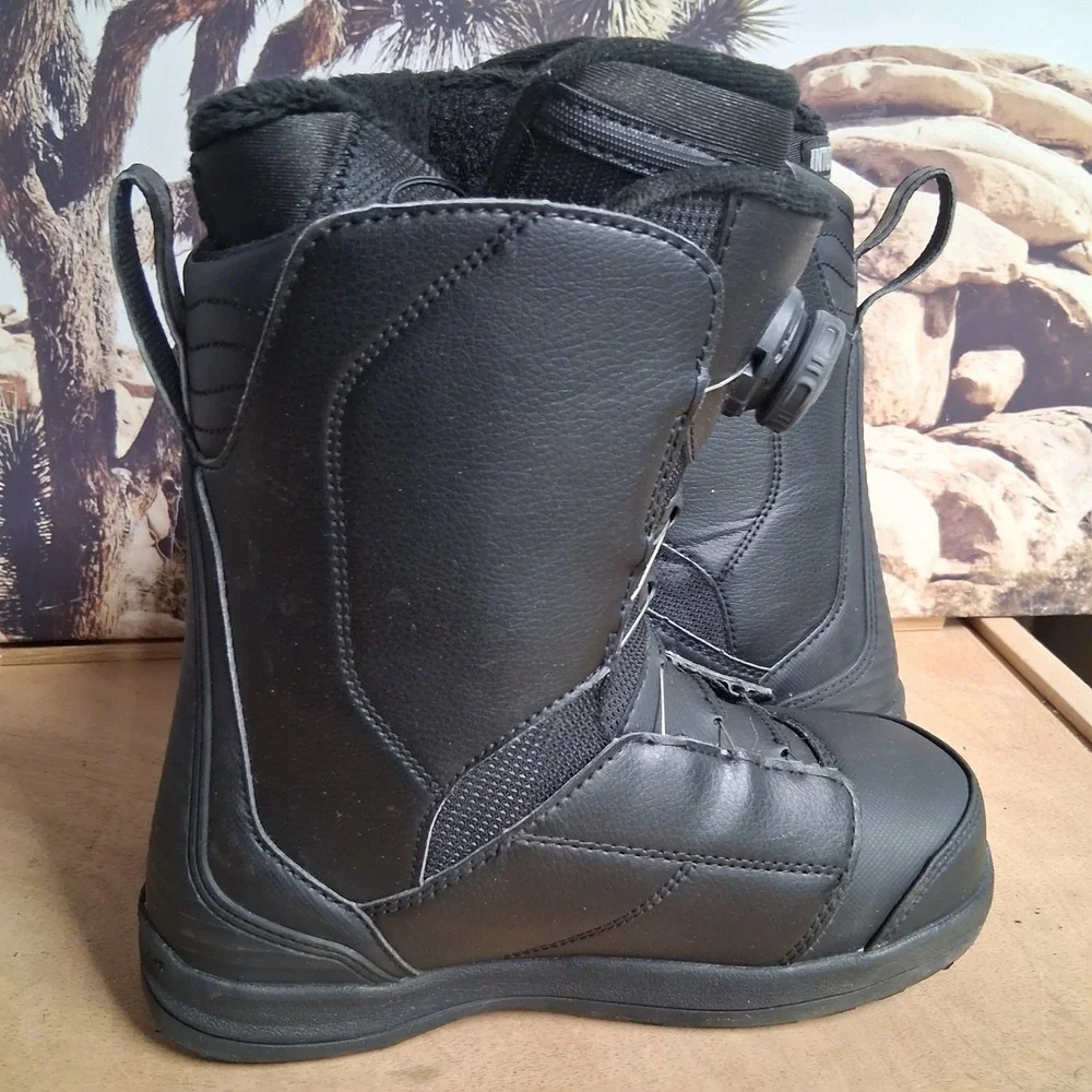 K2 Kinsley Women Black Snowboard Boots Dual BOA Intuition Sz 6.5
